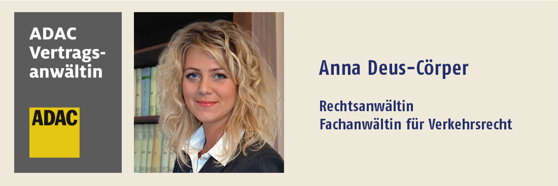 ADAC Vertragsanwältin Anna Deus-Cörper